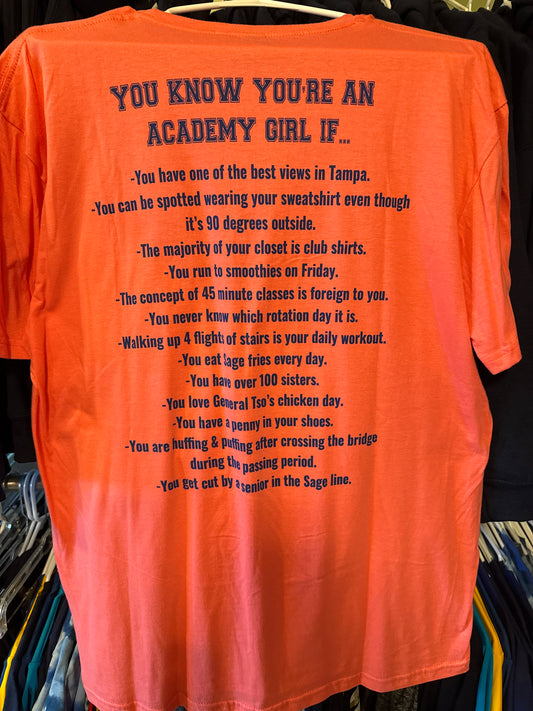 High School Shirt - Academy Girl 2024