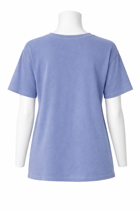 School Shirt - AHN Block Letters - Light Blue