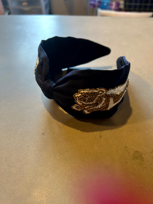 Headband - Beaded Jaguar