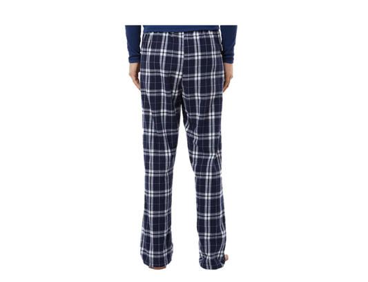 Women's Flannel Pants - Navy & White