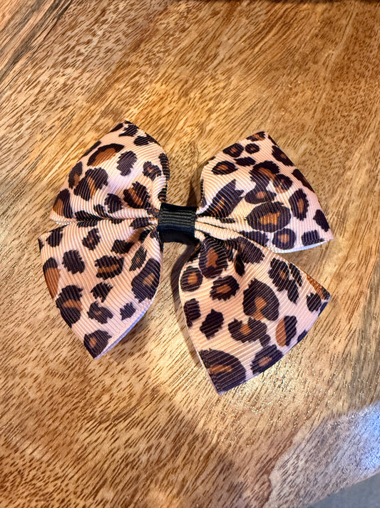 Jaguar Print Boutique Hair Bow
