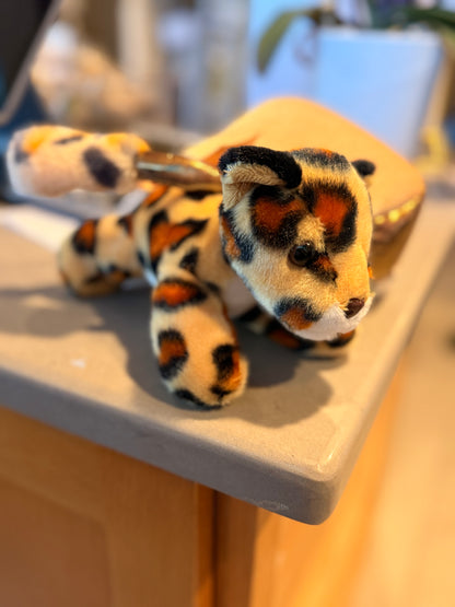 🐆 Jaguar Plush Mini Handbag (2-in-1 Detachable Design)