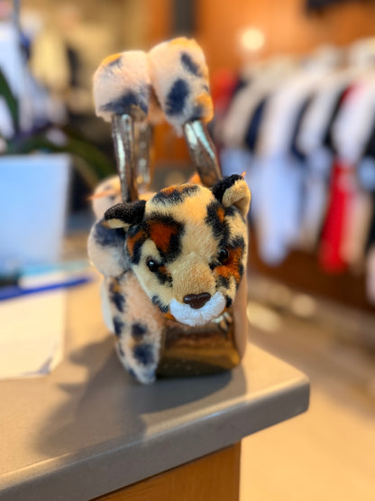 🐆 Jaguar Plush Mini Handbag (2-in-1 Detachable Design)