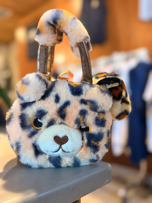 🐆 Jaguar Plush Mini Handbag (2-in-1 Detachable Design)