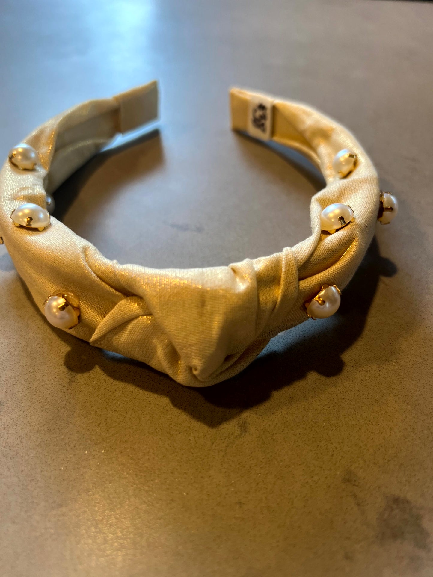Headband - Gold with Pearls