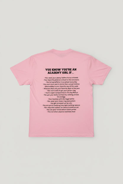High School Shirt - Academy Girl 2025