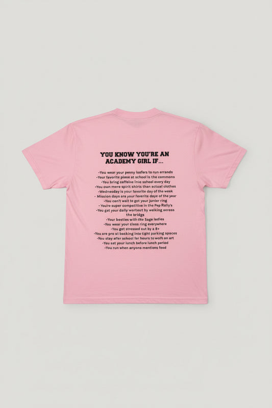 High School Shirt - Academy Girl 2025