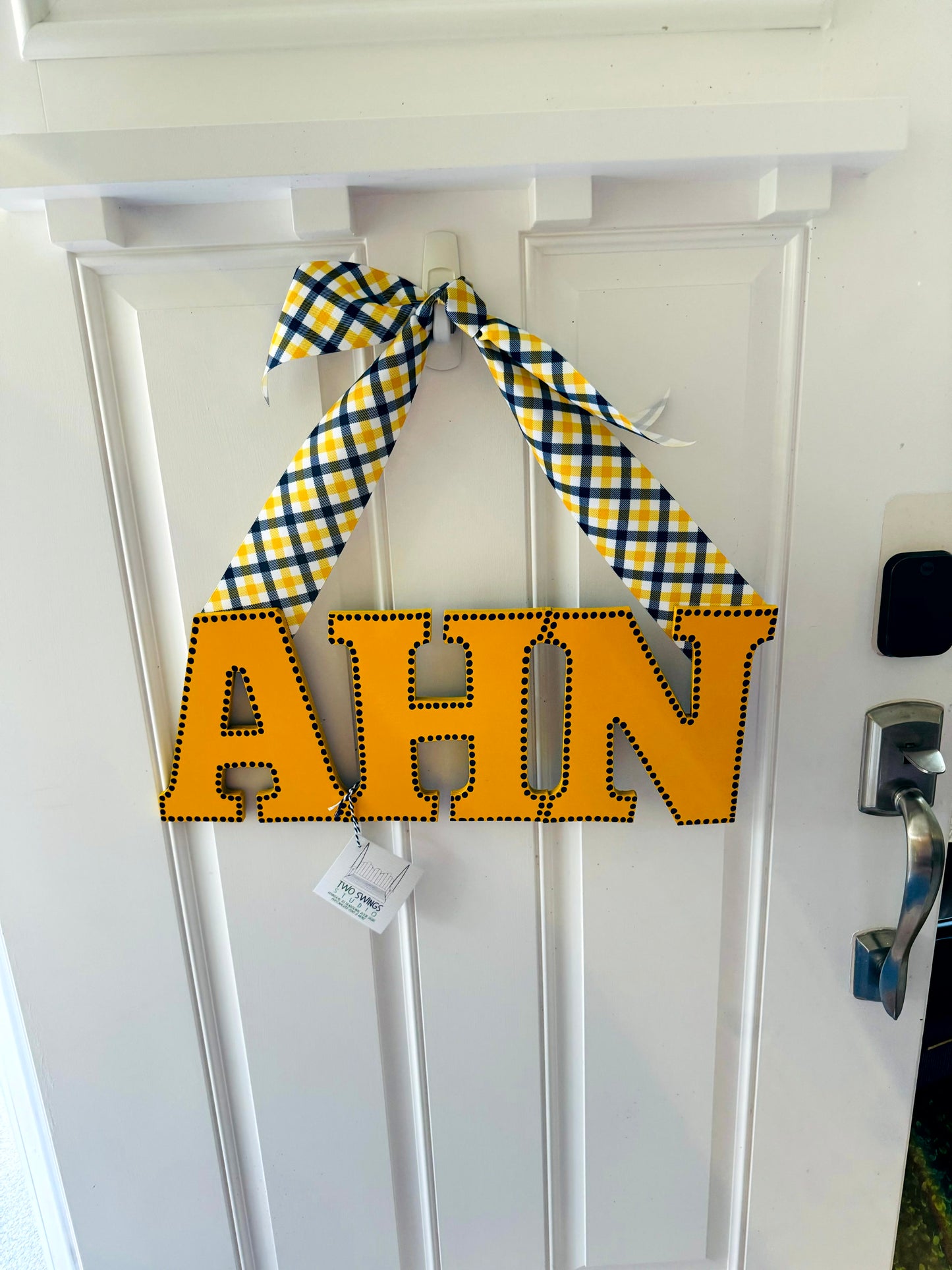AHN Wooden Door Sign