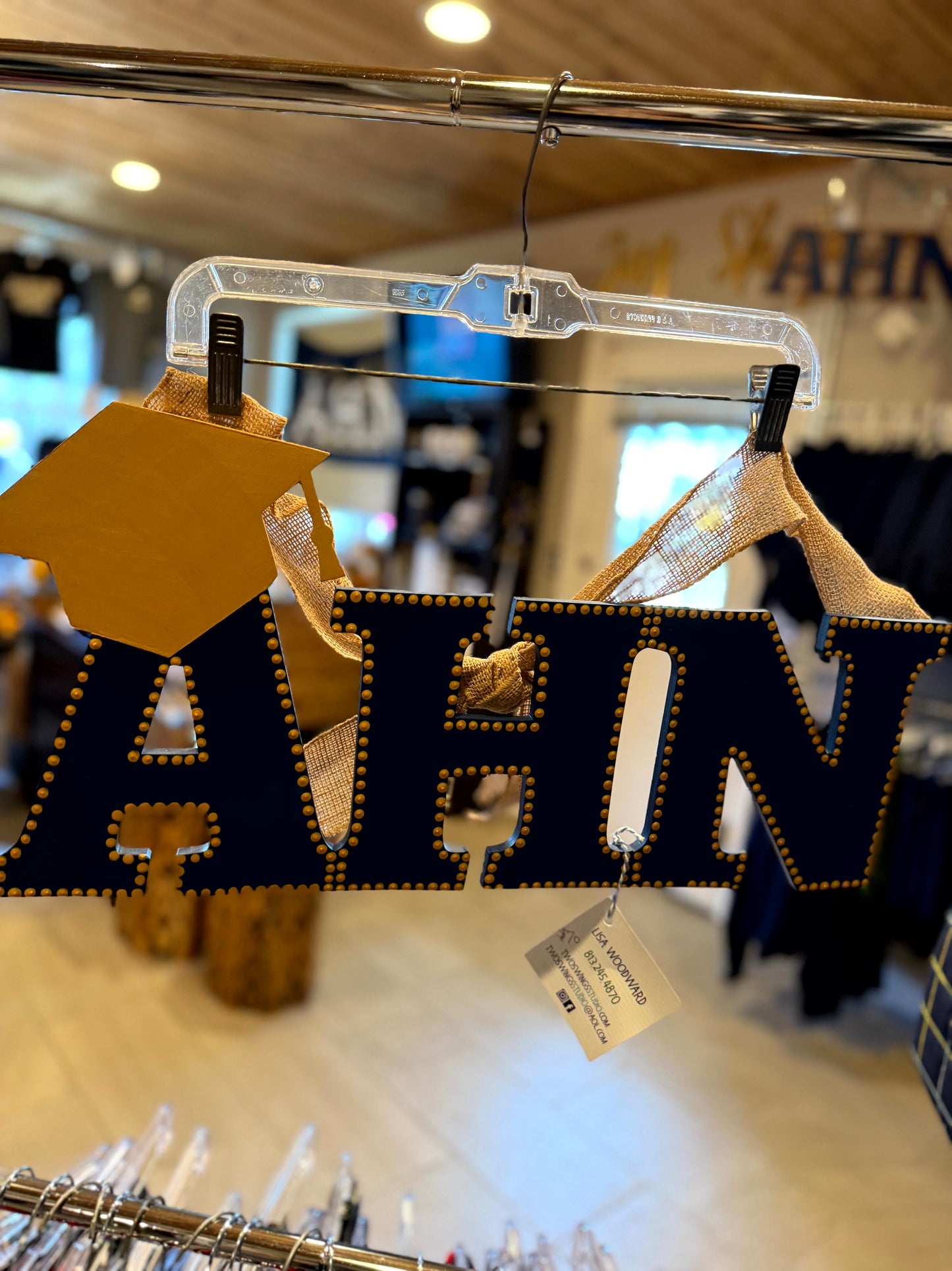 AHN Wooden Door Sign