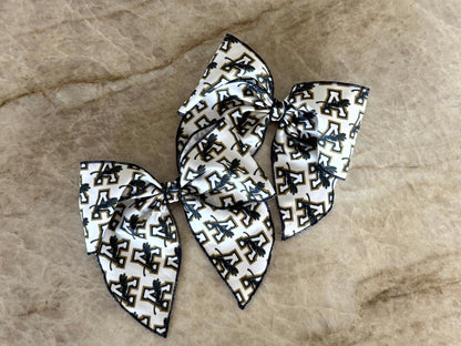 White Bow with Logo