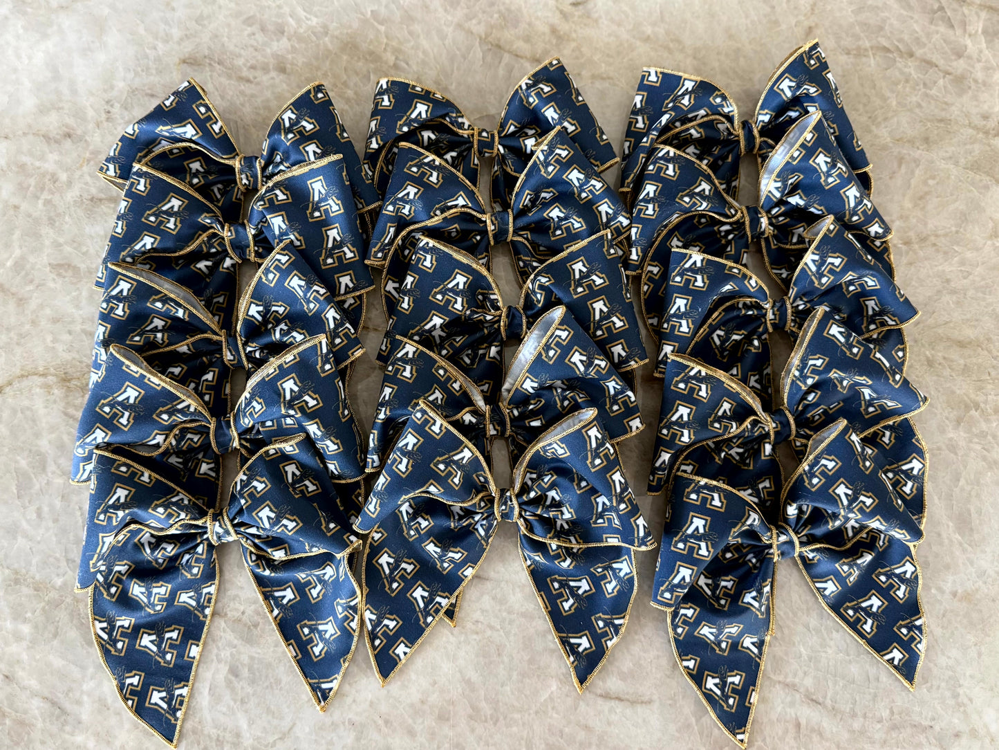 Navy Bow with Logo