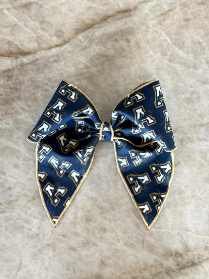 Navy Bow with Logo