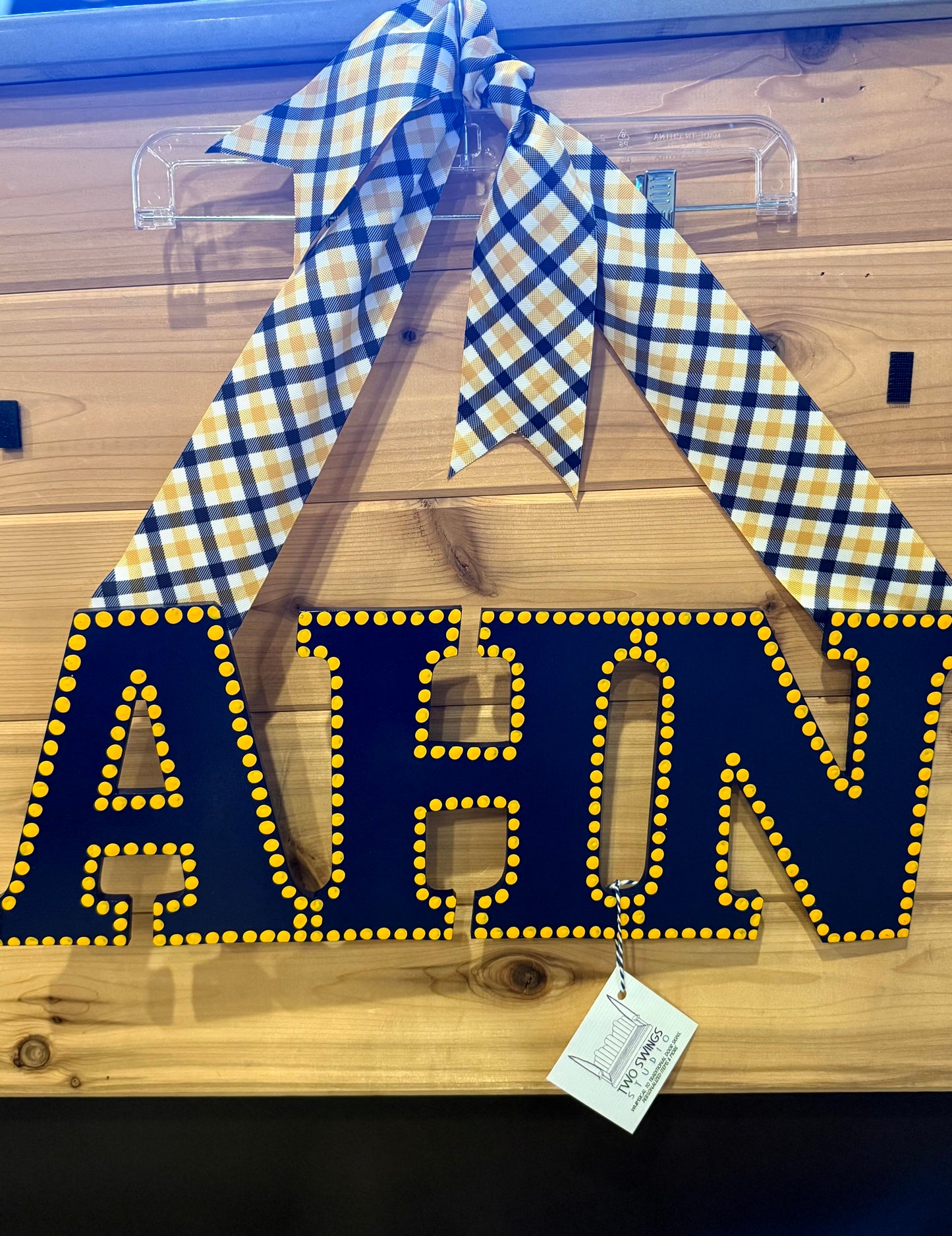 AHN Wooden Door Sign