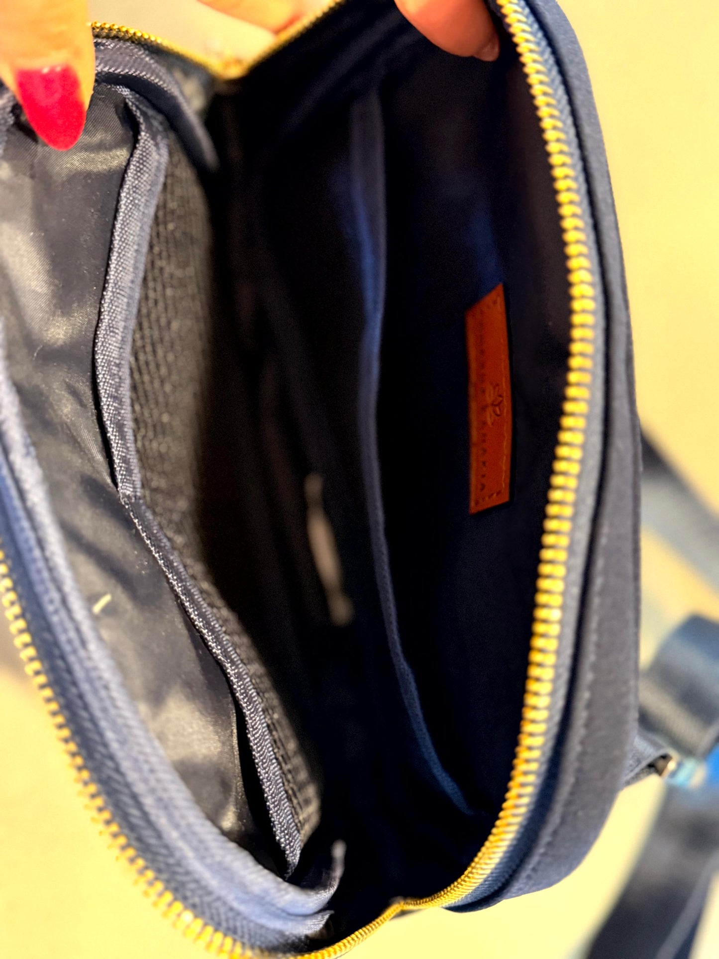 AHN Navy Crossbody Bag