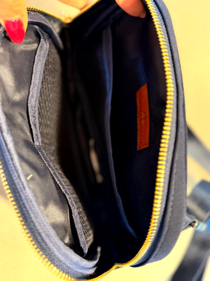AHN Navy Crossbody Bag