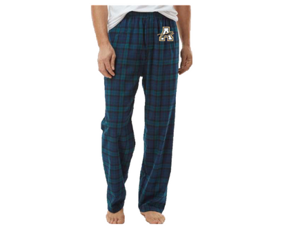 Men's Flannel Pants - Navy & Green