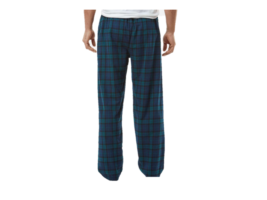 Men's Flannel Pants - Navy & Green