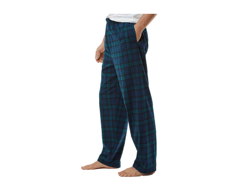 Men's Flannel Pants - Navy & Green