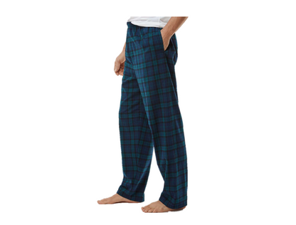 Men's Flannel Pants - Navy & Green