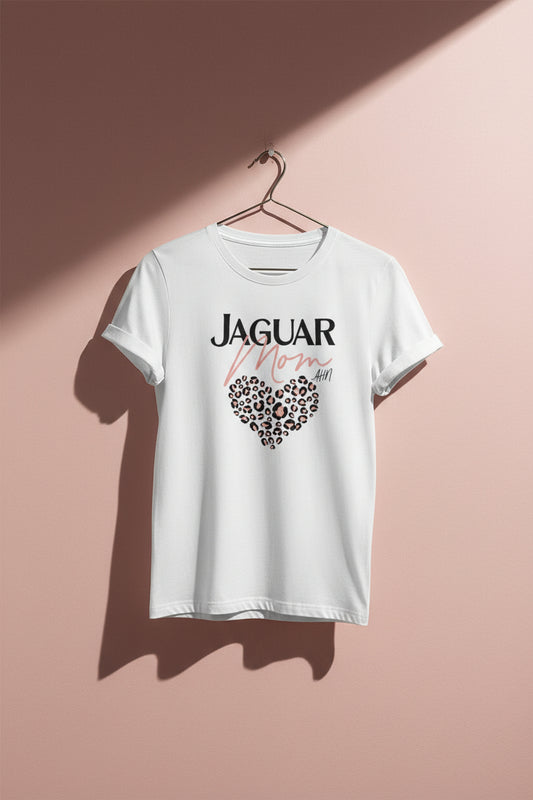 Mom Shirt - White - Jaguar Heart