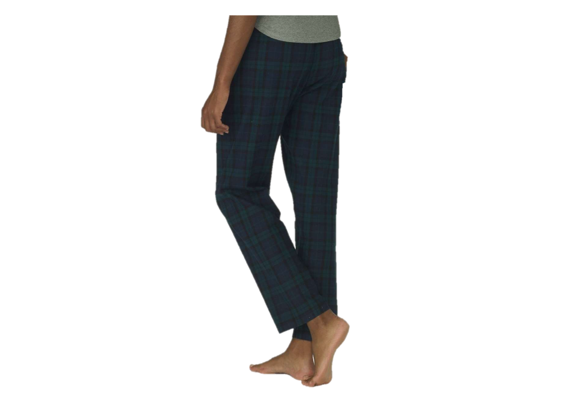 Women's Flannel Pants - Navy & Green