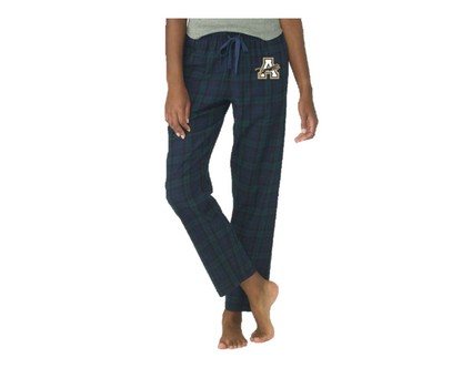 Women's Flannel Pants - Navy & Green