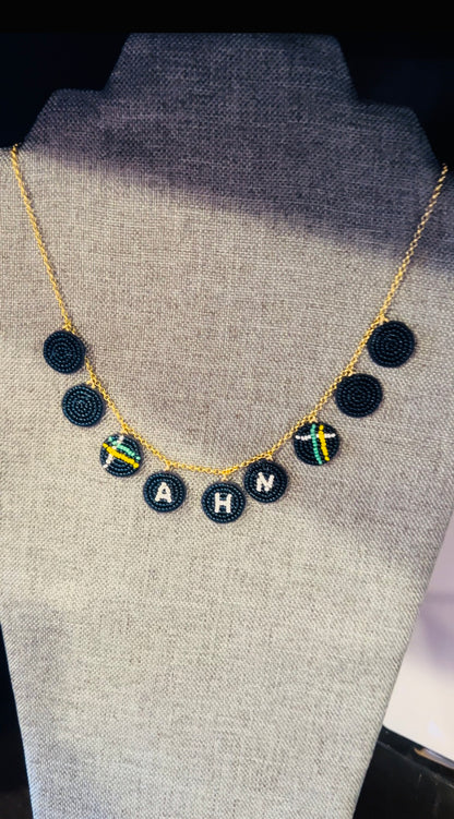 AHN Beaded Statement Necklace
