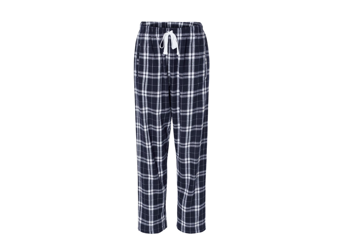 Women's Flannel Pants - Navy & White