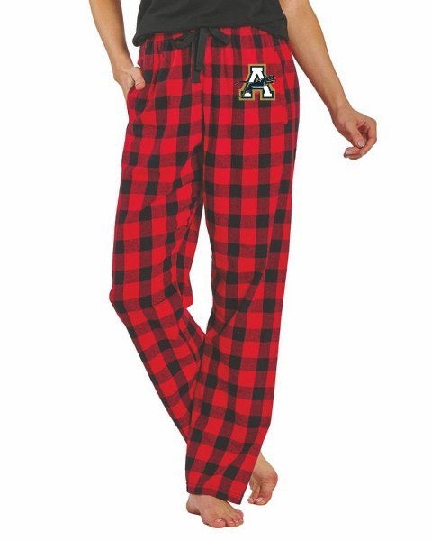 Womens Plaid Pajama Pants - Red & Black