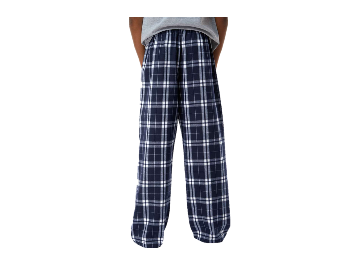 Youth Flannel Pants - Navy & White