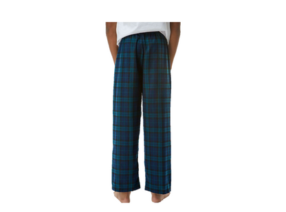 Youth Flannel Pants - Navy & Green