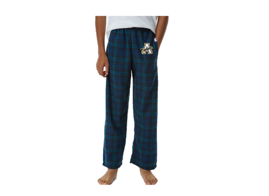 Youth Flannel Pants - Navy & Green