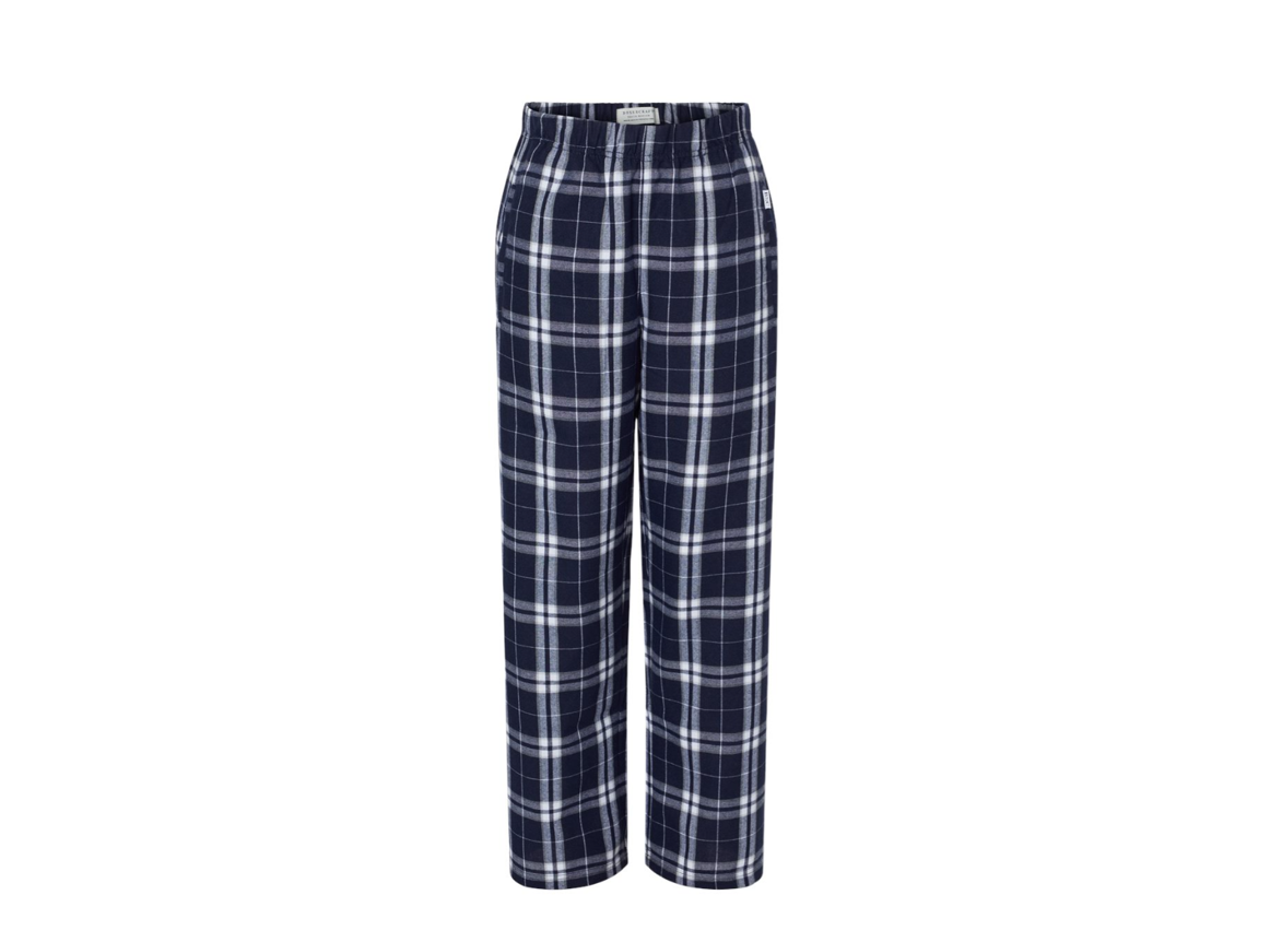 Youth Flannel Pants - Navy & White
