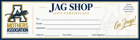 Jag Shop Gift Certificate