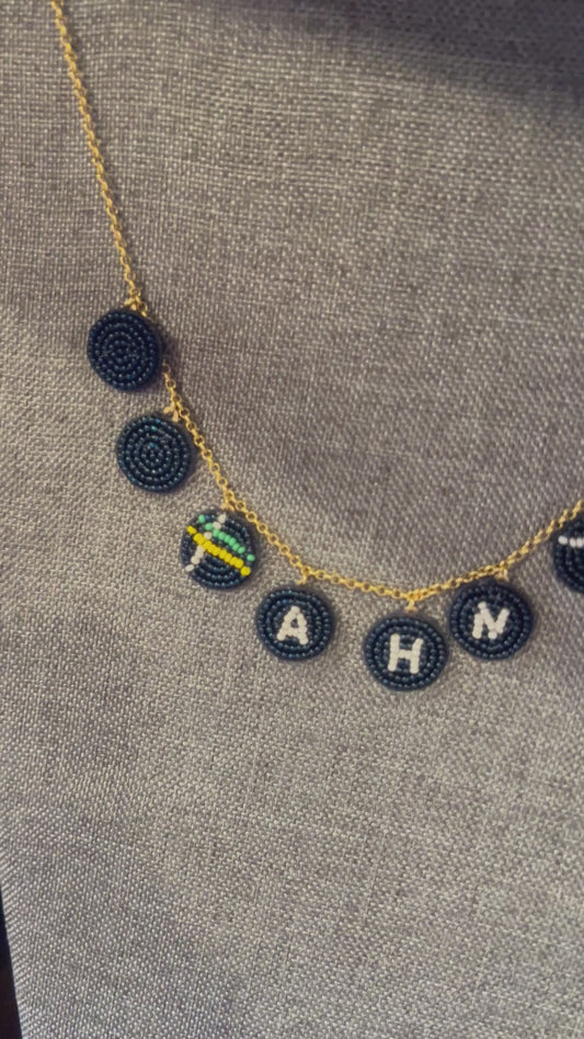 AHN Beaded Statement Necklace