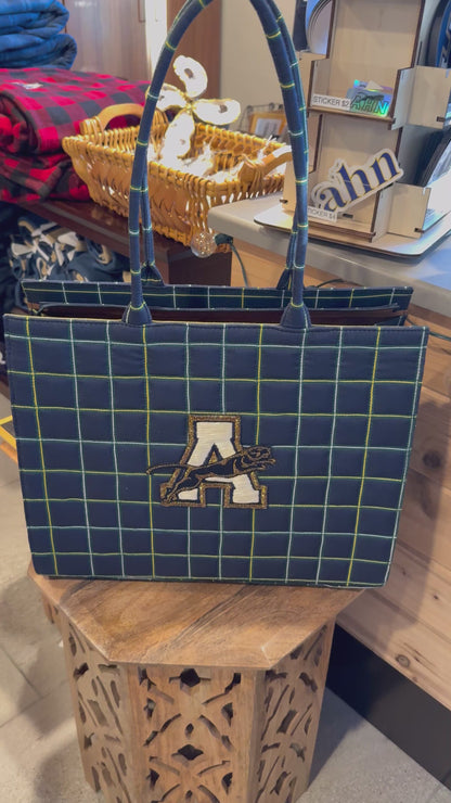 Large Plaid Tote