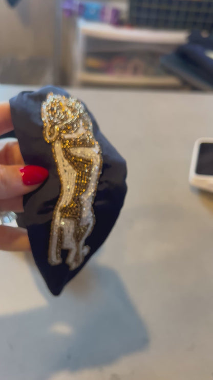 Headband - Beaded Jaguar