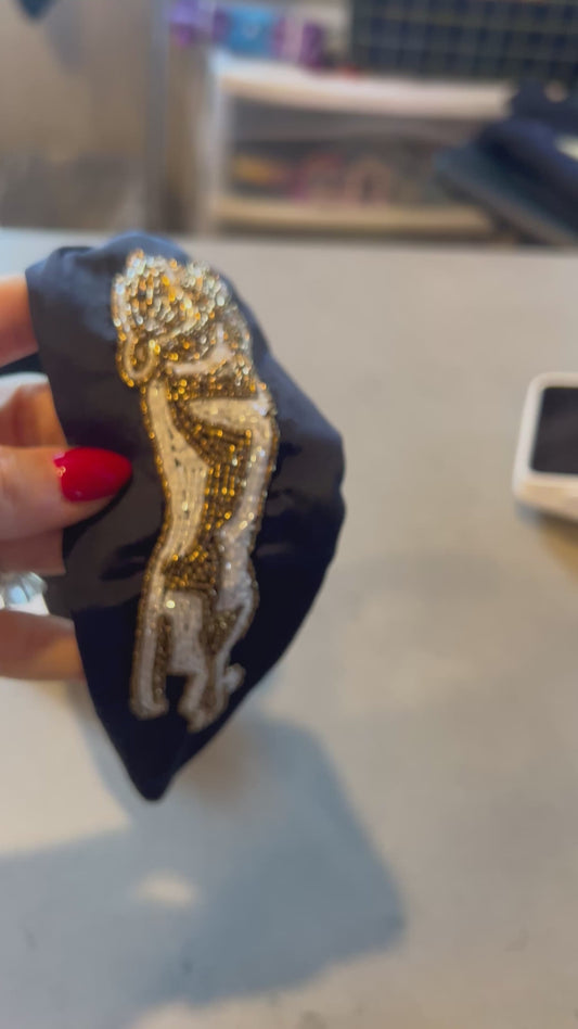 Headband - Beaded Jaguar